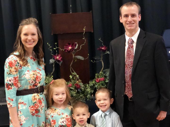 Our family on the church’s 2nd anniversary in February